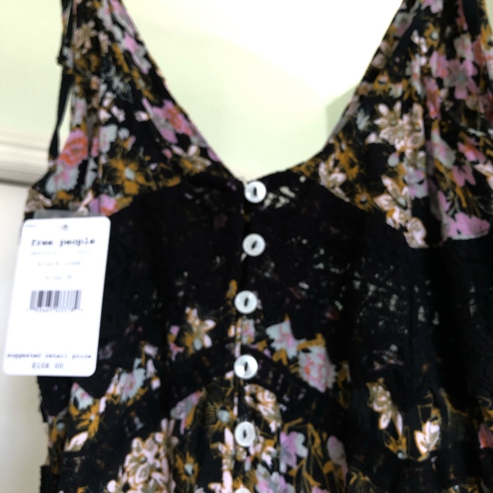 Black floral maxi dress